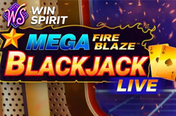 mega fire blaze black jack live